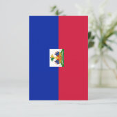Haiti Flag Bedankkaart (Staand voorkant)