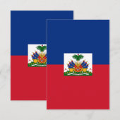 Haiti Flag Bedankkaart (Voorkant / Achterkant)