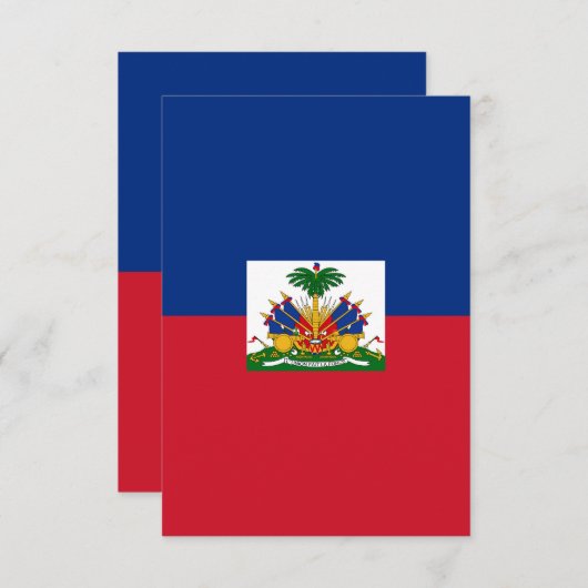 Haiti Flag Bedankkaart (Voorkant / Achterkant)