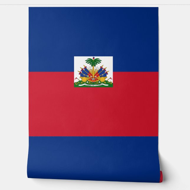 Haiti Flag Behang (Afrollen)