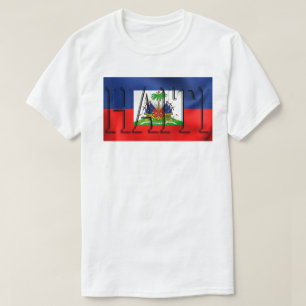 HAITI FLAG Custom Mannen Tall Hanes T-Shirt