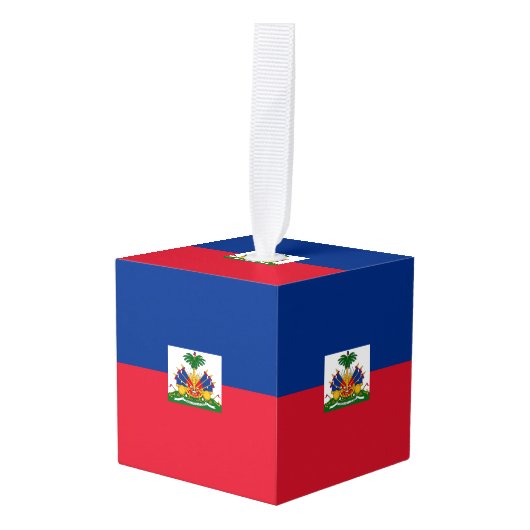 Haiti Flag Decoratie (Voorkant hoekig)