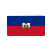 Haiti Flag Etiket (Voorkant)