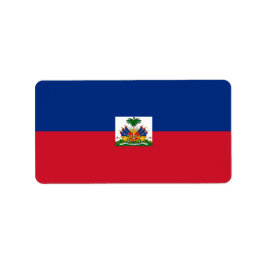 Haiti Flag Etiket