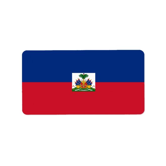 Haiti Flag Etiket (Voorkant)