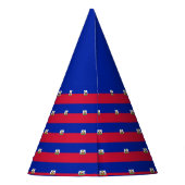 Haiti Flag Feesthoedjes (Achterkant)