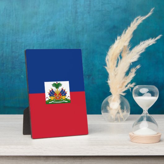 Haiti Flag Fotoplaat (Zijkant)