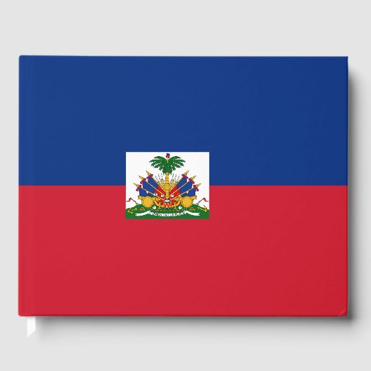 Haiti Flag Gastenboek (Voorkant)