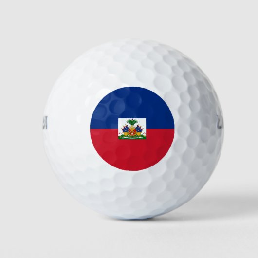 Haiti Flag Golfballen (Voorkant)