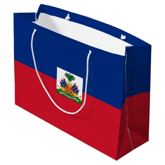 Haiti Flag Groot Cadeauzakje (Achterkant Gekanteld)