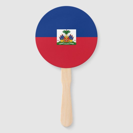 Haiti Flag Handwaaier (Achterkant)