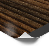 Haiti Flag Heart over het thema hout Poster (Hoek)