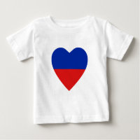Haiti Flag Heart T-shirt