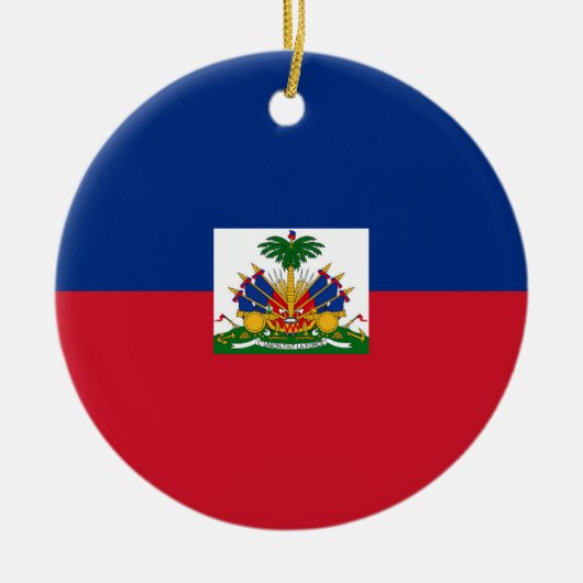 Haiti Flag Keramisch Ornament (Voorkant)