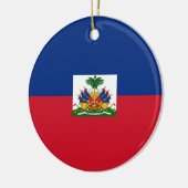 Haiti Flag Keramisch Ornament (Links)