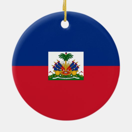 Haiti Flag Keramisch Ornament (Achterkant)