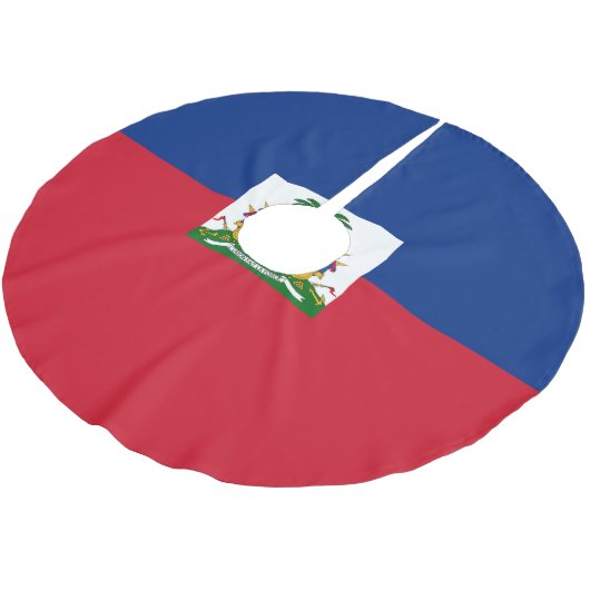 Haiti Flag Kerstboom Rok (Gekanteld)