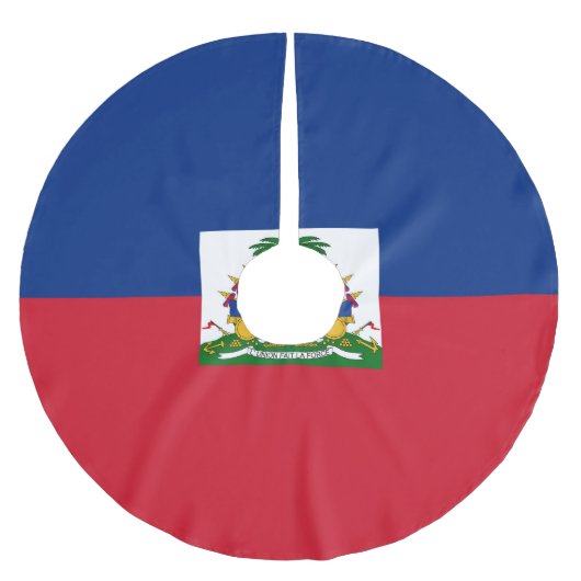 Haiti Flag Kerstboom Rok (Voorkant)