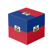 Haiti Flag Kubus (Achter hoekig)