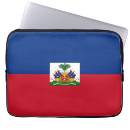 Haiti Flag Laptop Sleeve