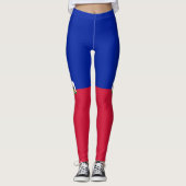 Haiti flag leggings (Voorkant)