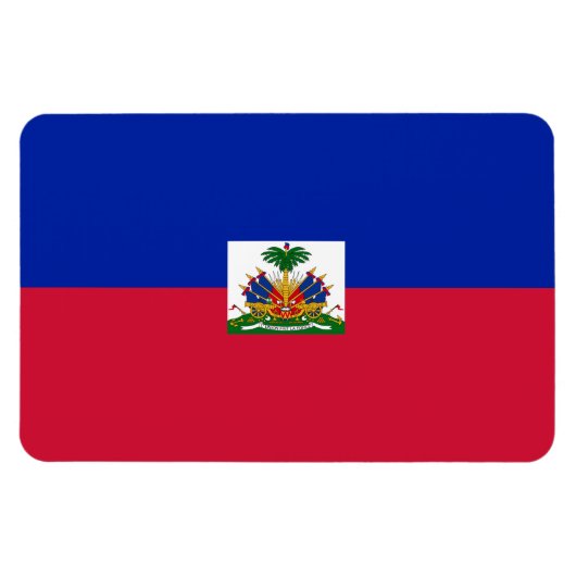 Haiti Flag Magneet (Horizontaal)