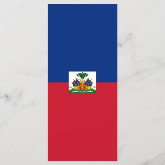 Haiti Flag Menu (Achterkant)
