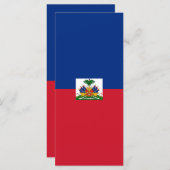 Haiti Flag Menu (Voorkant / Achterkant)