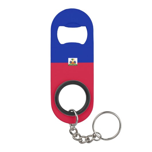 Haiti Flag Mini Flessenopener (Achterkant)