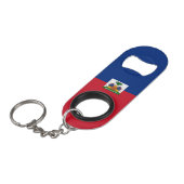 Haiti Flag Mini Flessenopener (Voorkant Gekanteld)