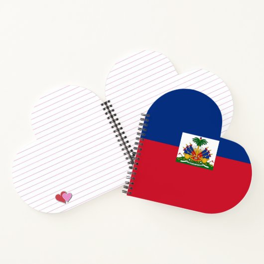 Haiti Flag Notitieboek (Binnen)