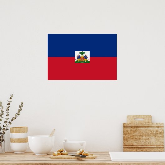 Haiti Flag Poster (Keuken)