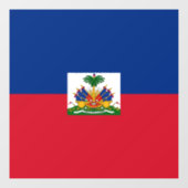 Haiti Flag Raamsticker (Vel)