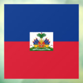 Haiti Flag Raamsticker (Vel 3)