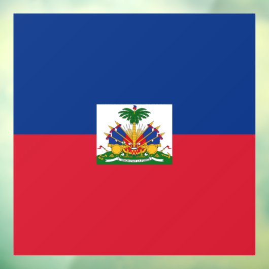 Haiti Flag Raamsticker (Vel 3)