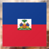 Haiti Flag Raamsticker (Vel 2)