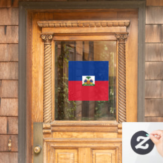 Haiti Flag Raamsticker