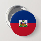 Haiti Flag Ronde Button 7,6 Cm (Voorkant /achterkant)