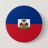 Haiti Flag Ronde Button 7,6 Cm (Voorkant)