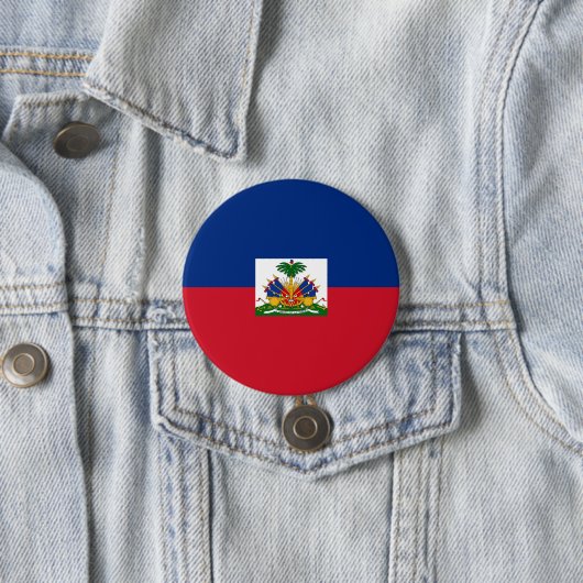 Haiti Flag Ronde Button 7,6 Cm (In situ)