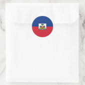 Haiti Flag Ronde Sticker (Tas)