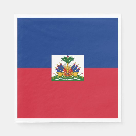 Haiti Flag Servet (Voorkant)