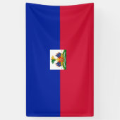 Haiti Flag Spandoek (Verticaal)