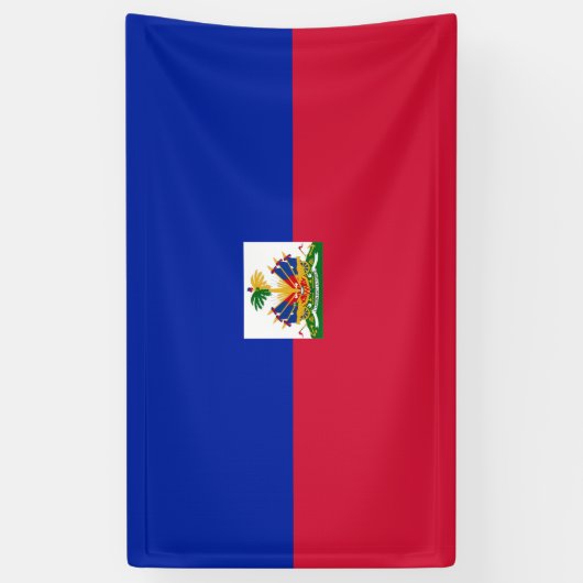 Haiti Flag Spandoek (Verticaal)