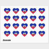 Haiti Flag Splendid Patriotic Hart Sticker (Vel)