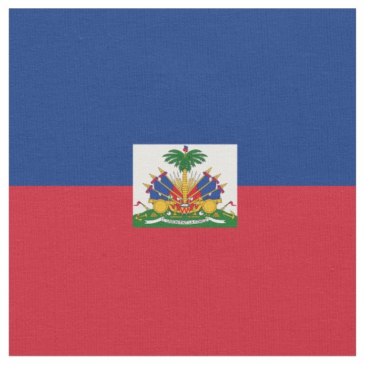 Haiti Flag Stof (Close Up)