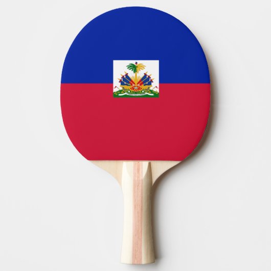 Haiti Flag Tafeltennisbatje (Voorkant)