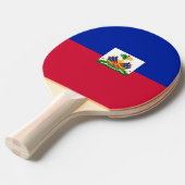 Haiti Flag Tafeltennisbatje (Voorkant Gekanteld)