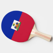 Haiti Flag Tafeltennisbatje (Zijkant)