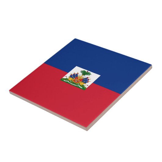 Haiti Flag Tegeltje (Zijkant)
